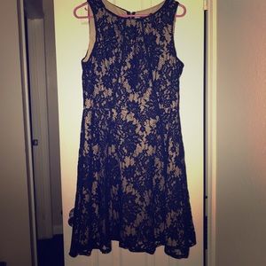 Black lace dress